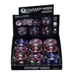 Champ High Grinder Skull & Roses